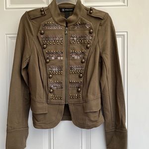 INC Fatigue Green size M Jacket. Awesome Details on Front.